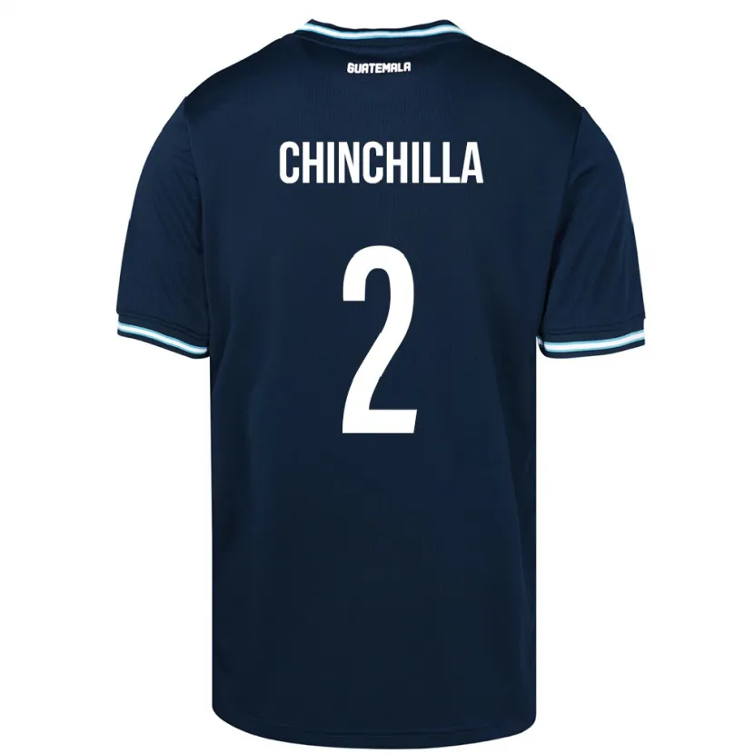 Danxen Kinder Guatemala Nicolás Chinchilla #2 Blau Auswärtstrikot Trikot 24-26 T-Shirt Schweiz