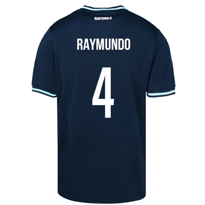 Danxen Kinder Guatemala Cristopher Raymundo #4 Blau Auswärtstrikot Trikot 24-26 T-Shirt Schweiz