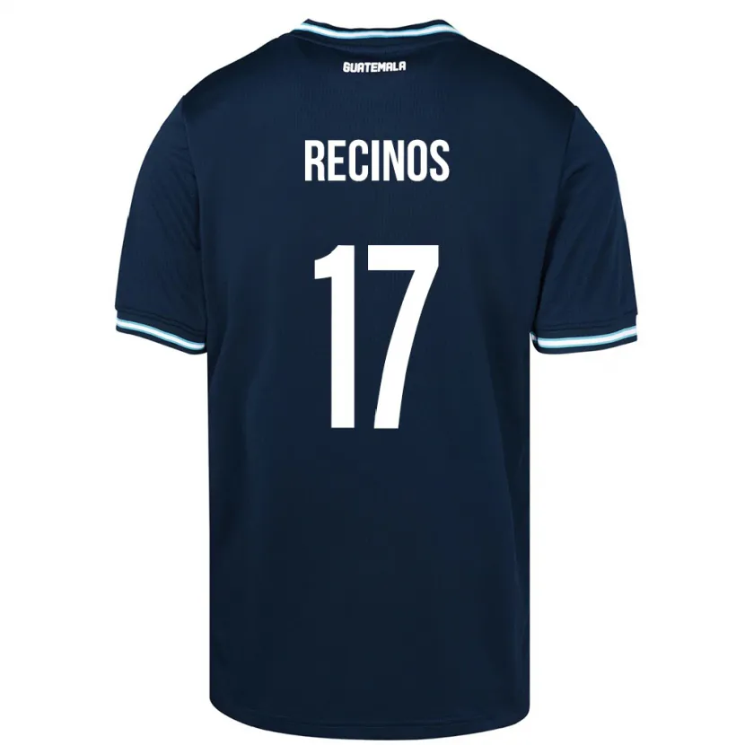 Danxen Kinder Guatemala Antony Recinos #17 Blau Auswärtstrikot Trikot 24-26 T-Shirt Schweiz