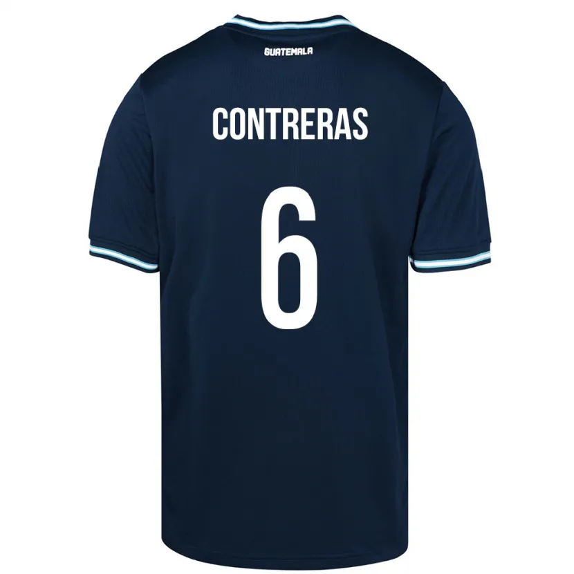 Danxen Kinder Guatemala María Contreras #6 Blau Auswärtstrikot Trikot 24-26 T-Shirt Schweiz