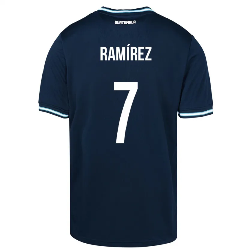 Danxen Kinder Guatemala Leslie Ramírez #7 Blau Auswärtstrikot Trikot 24-26 T-Shirt Schweiz