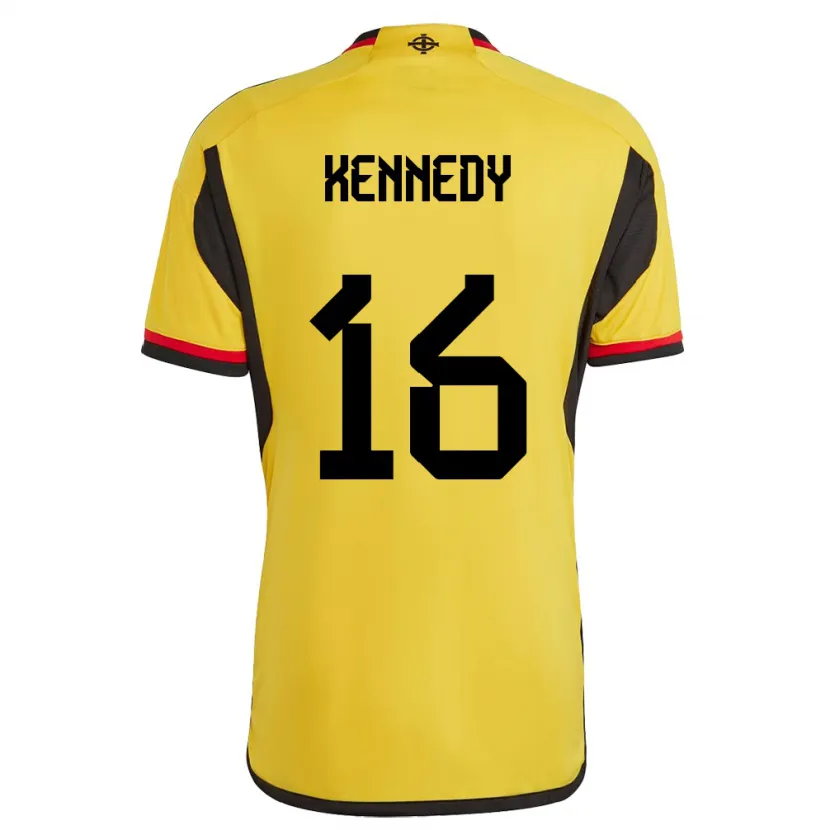 Danxen Kinder Nordirland Matty Kennedy #16 Weiß Auswärtstrikot Trikot 24-26 T-Shirt Schweiz