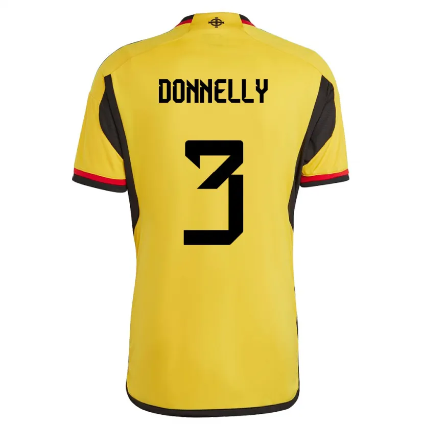 Danxen Kinder Nordirland Aaron Donnelly #3 Weiß Auswärtstrikot Trikot 24-26 T-Shirt Schweiz