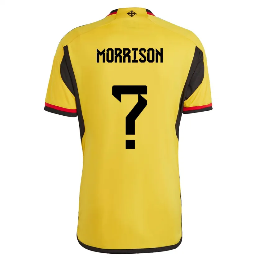 Danxen Kinder Nordirland Kieran Morrison #0 Weiß Auswärtstrikot Trikot 24-26 T-Shirt Schweiz