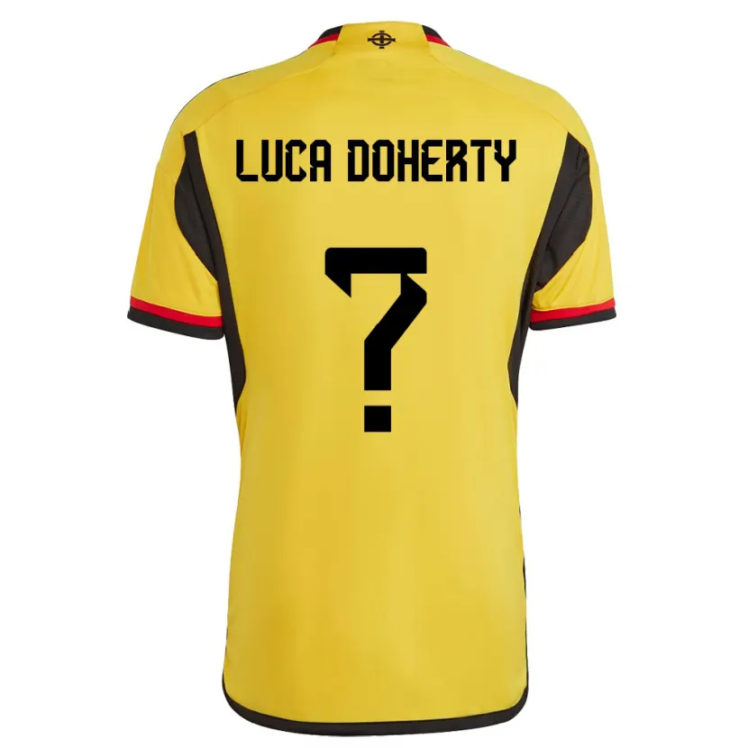 Danxen Kinder Nordirland Luca Doherty #0 Weiß Auswärtstrikot Trikot 24-26 T-Shirt Schweiz
