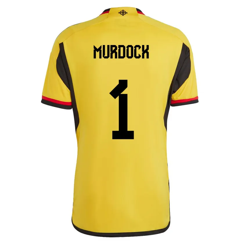 Danxen Kinder Nordirland Will Murdock #1 Weiß Auswärtstrikot Trikot 24-26 T-Shirt Schweiz