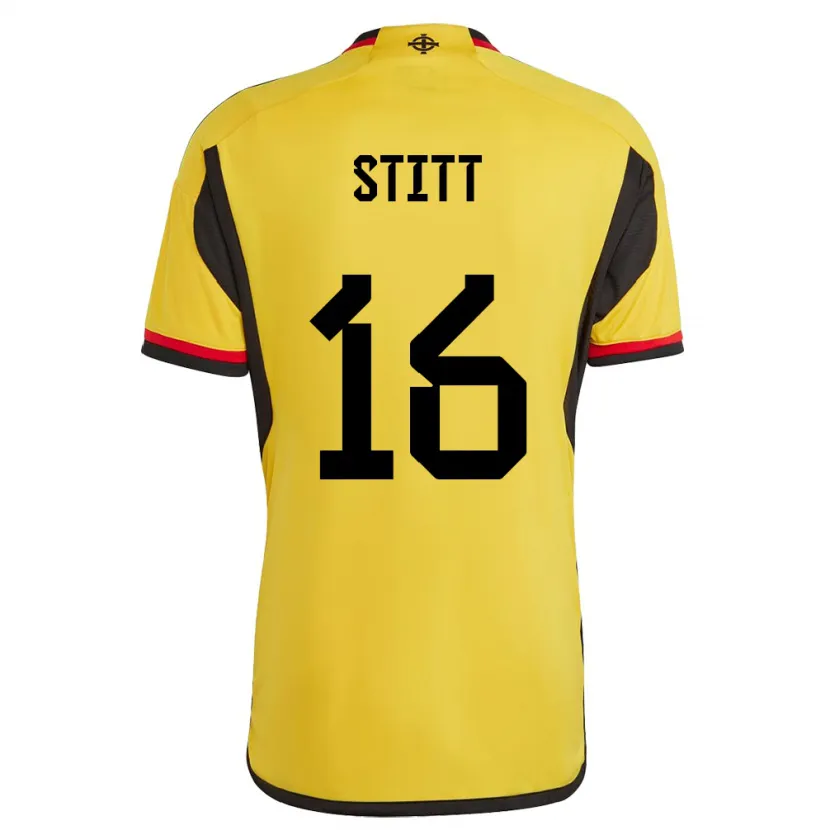 Danxen Kinder Nordirland Dylan Stitt #16 Weiß Auswärtstrikot Trikot 24-26 T-Shirt Schweiz