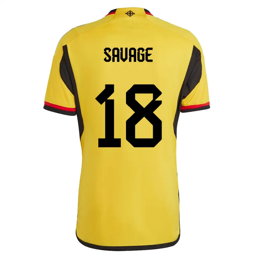 Danxen Kinder Nordirland Troy Savage #18 Weiß Auswärtstrikot Trikot 24-26 T-Shirt Schweiz