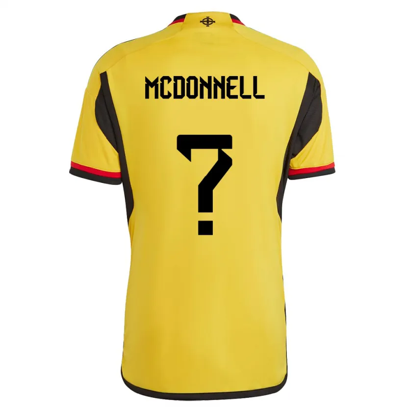 Danxen Kinder Nordirland Noah Mcdonnell #0 Weiß Auswärtstrikot Trikot 24-26 T-Shirt Schweiz