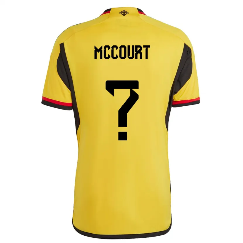 Danxen Kinder Nordirland Glenn Mccourt #0 Weiß Auswärtstrikot Trikot 24-26 T-Shirt Schweiz