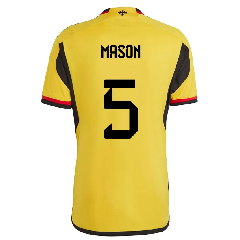 Danxen Kinder Nordirland Ellie Mason #5 Weiß Auswärtstrikot Trikot 24-26 T-Shirt Schweiz