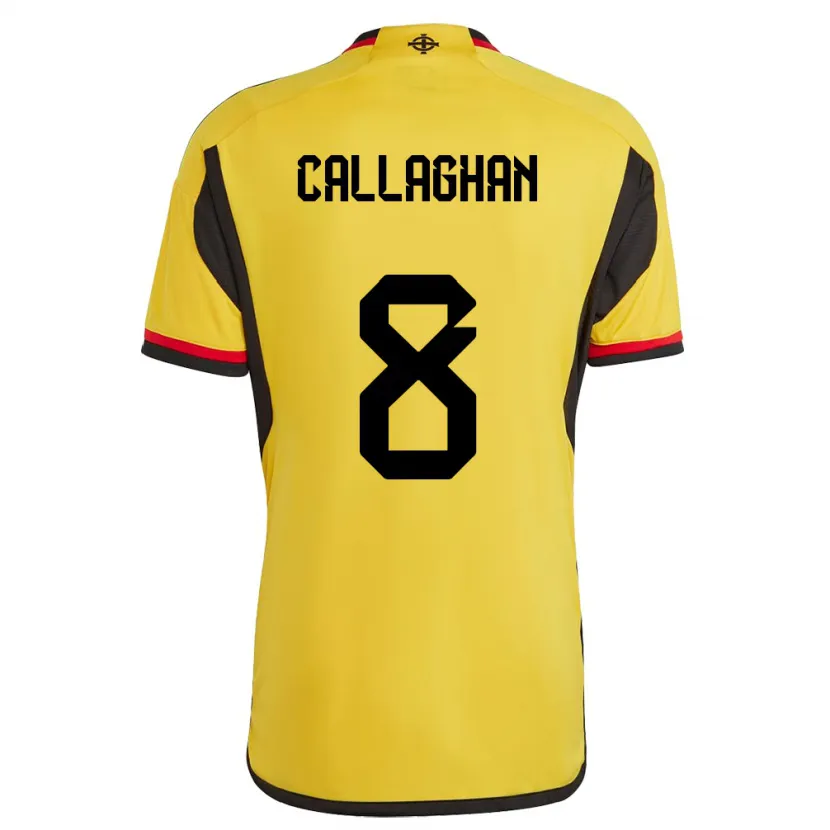Danxen Kinder Nordirland Marissa Callaghan #8 Weiß Auswärtstrikot Trikot 24-26 T-Shirt Schweiz