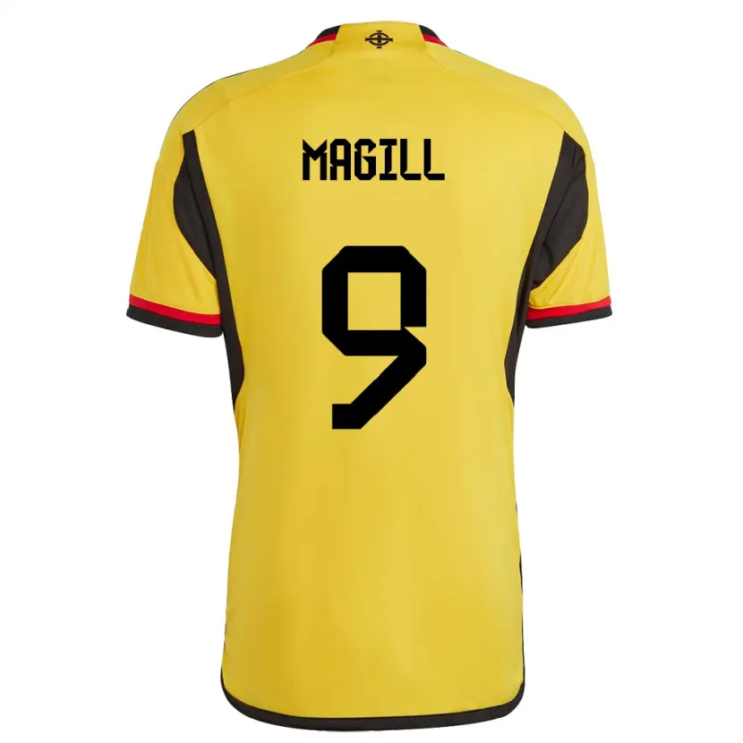 Danxen Kinder Nordirland Simone Magill #9 Weiß Auswärtstrikot Trikot 24-26 T-Shirt Schweiz