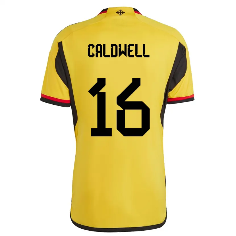 Danxen Kinder Nordirland Nadene Caldwell #16 Weiß Auswärtstrikot Trikot 24-26 T-Shirt Schweiz