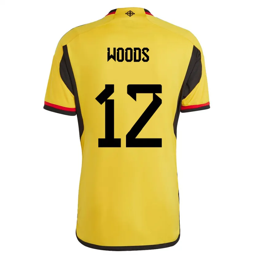 Danxen Kinder Nordirland Lilie Woods #12 Weiß Auswärtstrikot Trikot 24-26 T-Shirt Schweiz