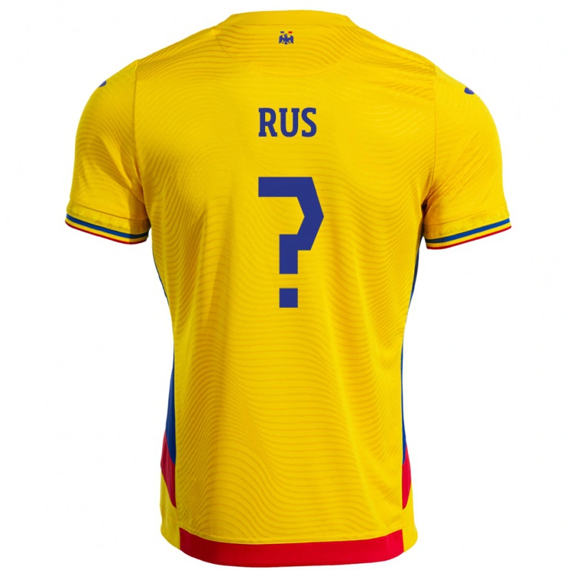 Danxen Herren Rumänische Jayden Rus #0 Gelb Heimtrikot Trikot 24-26 T-Shirt Schweiz