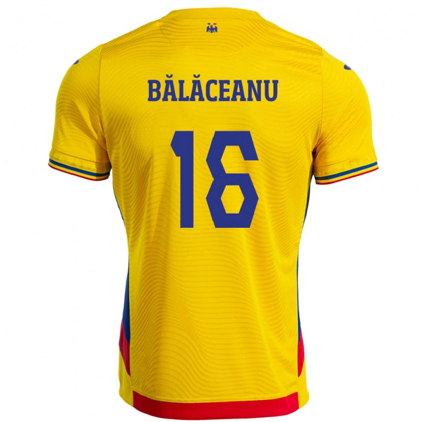 Danxen Herren Rumänische Ioana Bălăceanu #16 Gelb Heimtrikot Trikot 24-26 T-Shirt Schweiz