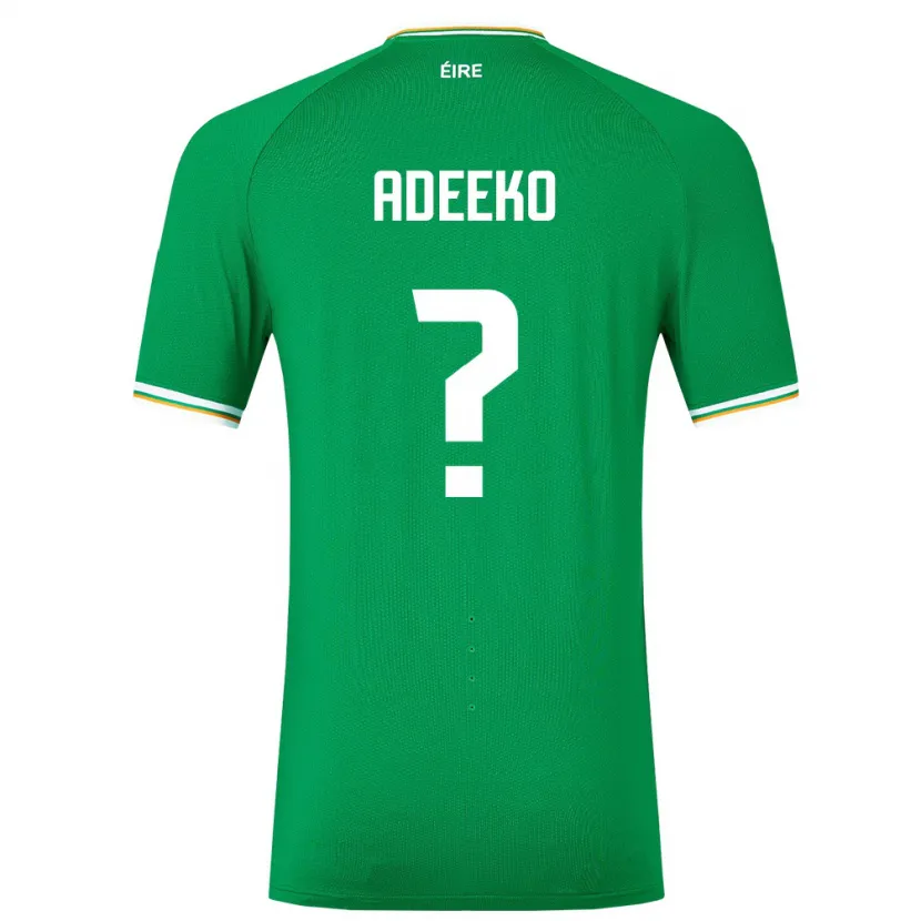 Danxen Herren Irische Baba Adeeko #0 Grün Heimtrikot Trikot 24-26 T-Shirt Schweiz