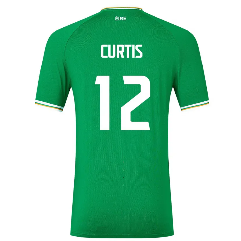 Danxen Herren Irische Sam Curtis #12 Grün Heimtrikot Trikot 24-26 T-Shirt Schweiz
