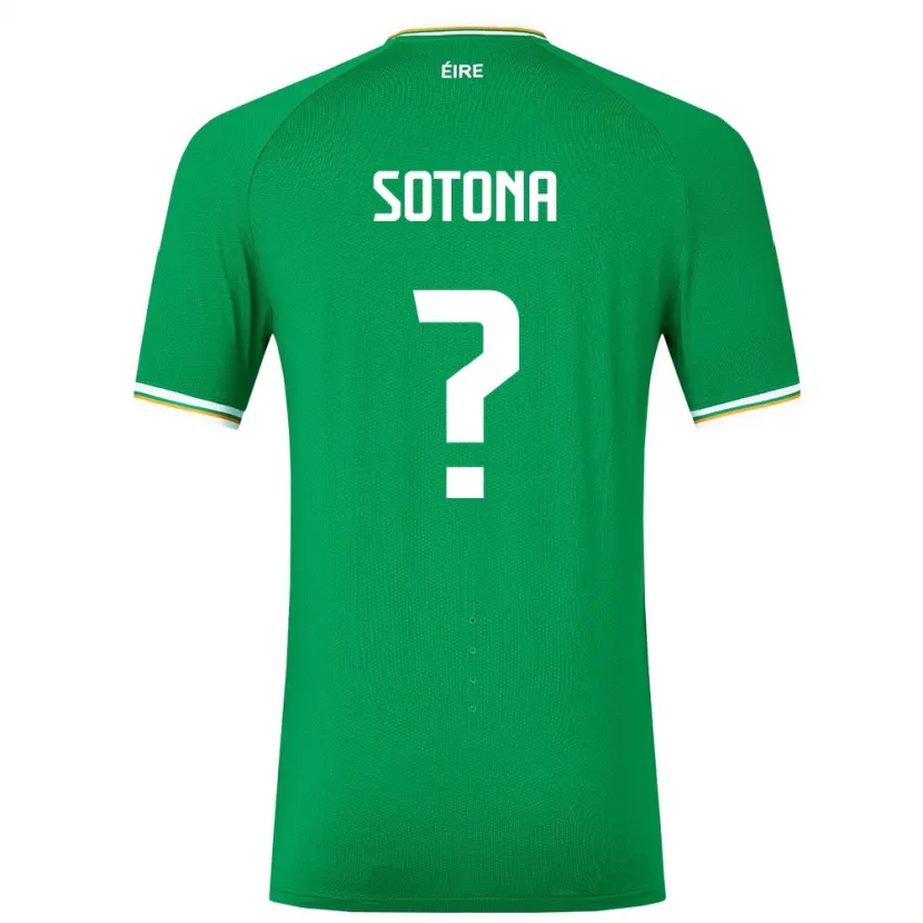 Danxen Herren Irische Deji Sotona #0 Grün Heimtrikot Trikot 24-26 T-Shirt Schweiz