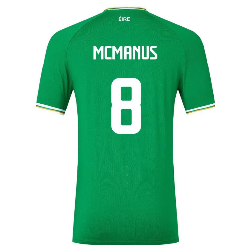 Danxen Herren Irische James Mcmanus #8 Grün Heimtrikot Trikot 24-26 T-Shirt Schweiz
