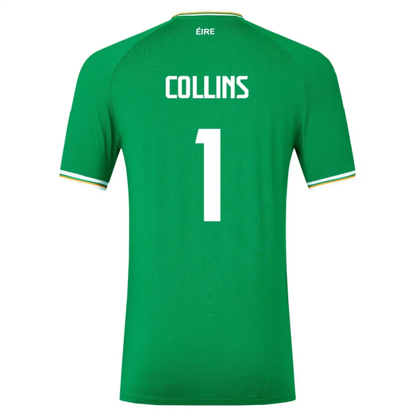 Danxen Herren Irische Joe Collins #1 Grün Heimtrikot Trikot 24-26 T-Shirt Schweiz