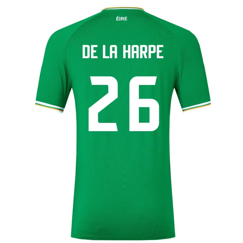 Danxen Herren Irische Deborah-Anne De La Harpe #26 Grün Heimtrikot Trikot 24-26 T-Shirt Schweiz