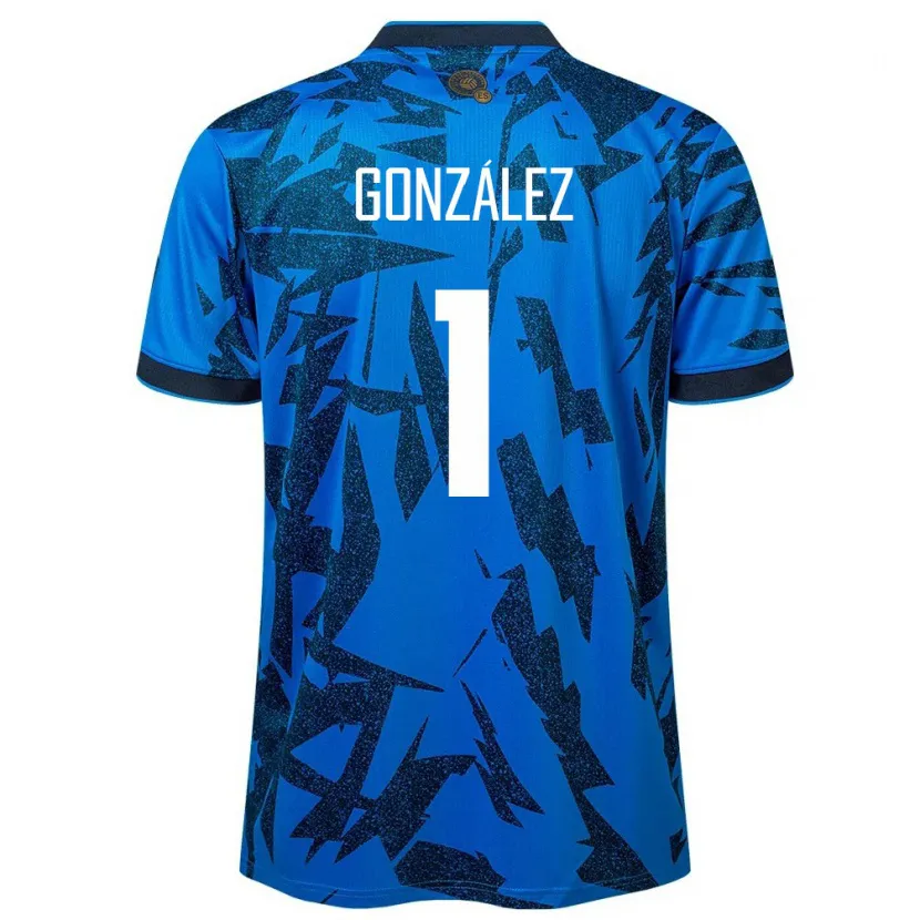 Danxen Herren El Salvador Mario González #1 Blau Heimtrikot Trikot 24-26 T-Shirt Schweiz