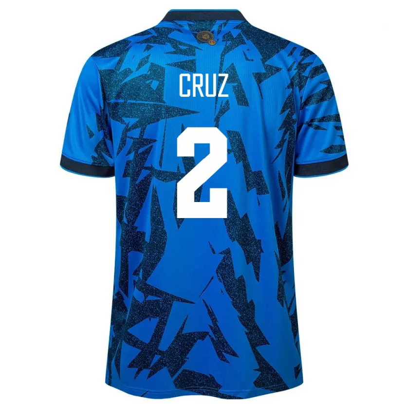 Danxen Herren El Salvador Melvin Cruz #2 Blau Heimtrikot Trikot 24-26 T-Shirt Schweiz
