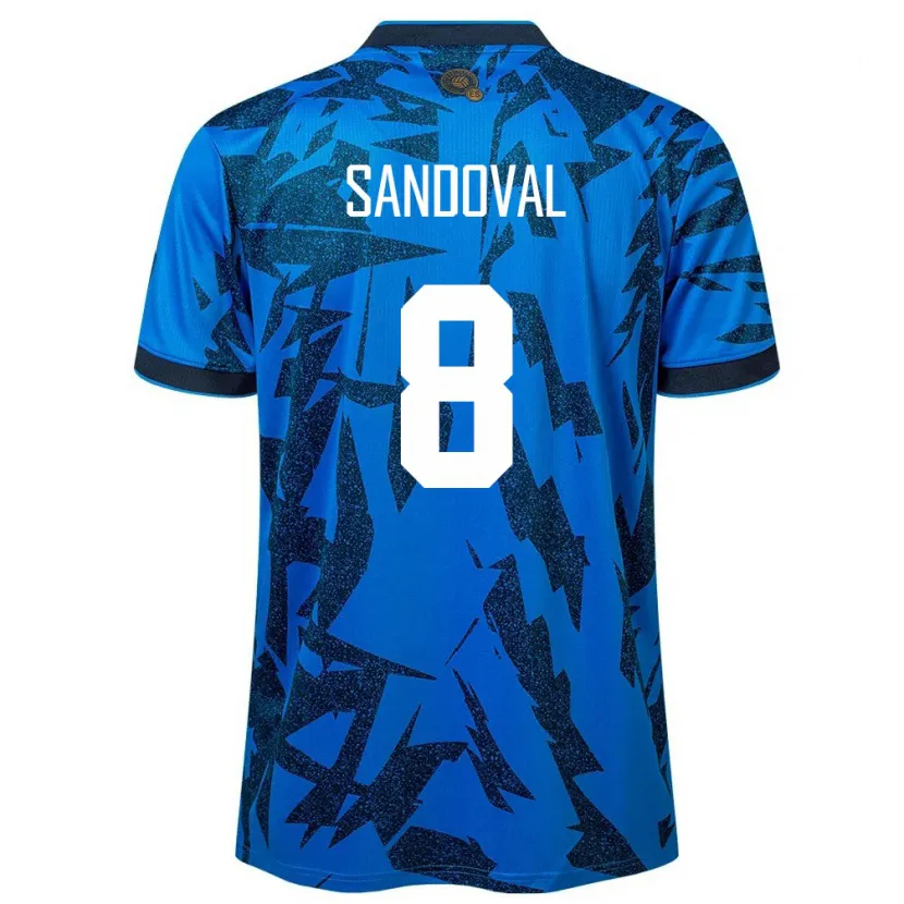 Danxen Herren El Salvador Emerson Sandoval #8 Blau Heimtrikot Trikot 24-26 T-Shirt Schweiz