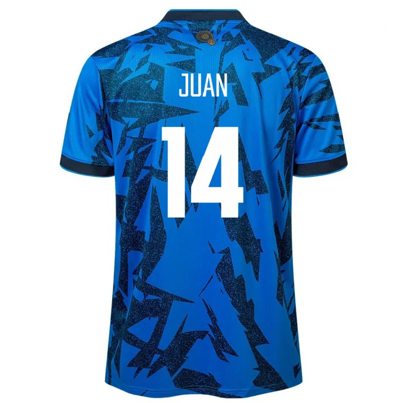 Danxen Herren El Salvador Juan Sánchez #14 Blau Heimtrikot Trikot 24-26 T-Shirt Schweiz