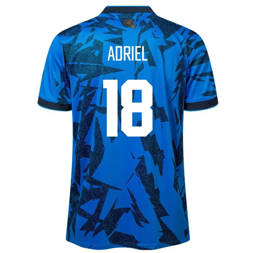 Danxen Herren El Salvador Adriel Martínez #18 Blau Heimtrikot Trikot 24-26 T-Shirt Schweiz
