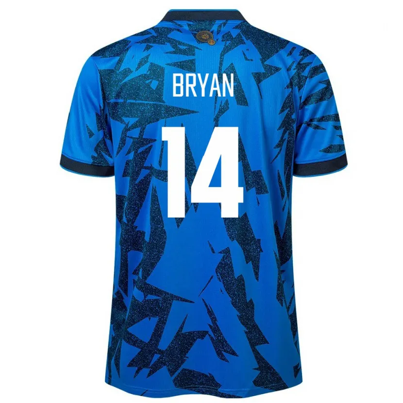 Danxen Herren El Salvador Bryan Vásquez #14 Blau Heimtrikot Trikot 24-26 T-Shirt Schweiz