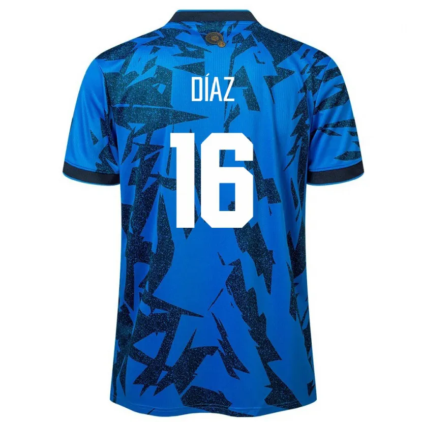 Danxen Herren El Salvador Wilber Díaz #16 Blau Heimtrikot Trikot 24-26 T-Shirt Schweiz