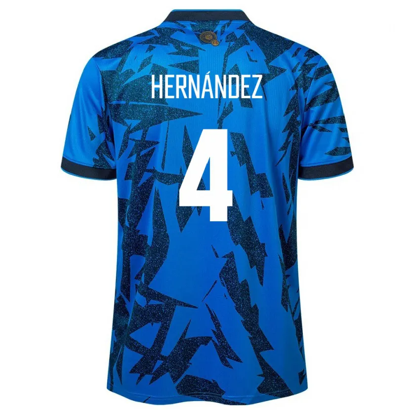 Danxen Herren El Salvador Elaily Hernández #4 Blau Heimtrikot Trikot 24-26 T-Shirt Schweiz