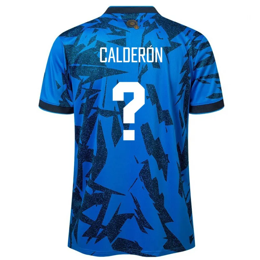 Danxen Herren El Salvador Paola Calderón #0 Blau Heimtrikot Trikot 24-26 T-Shirt Schweiz