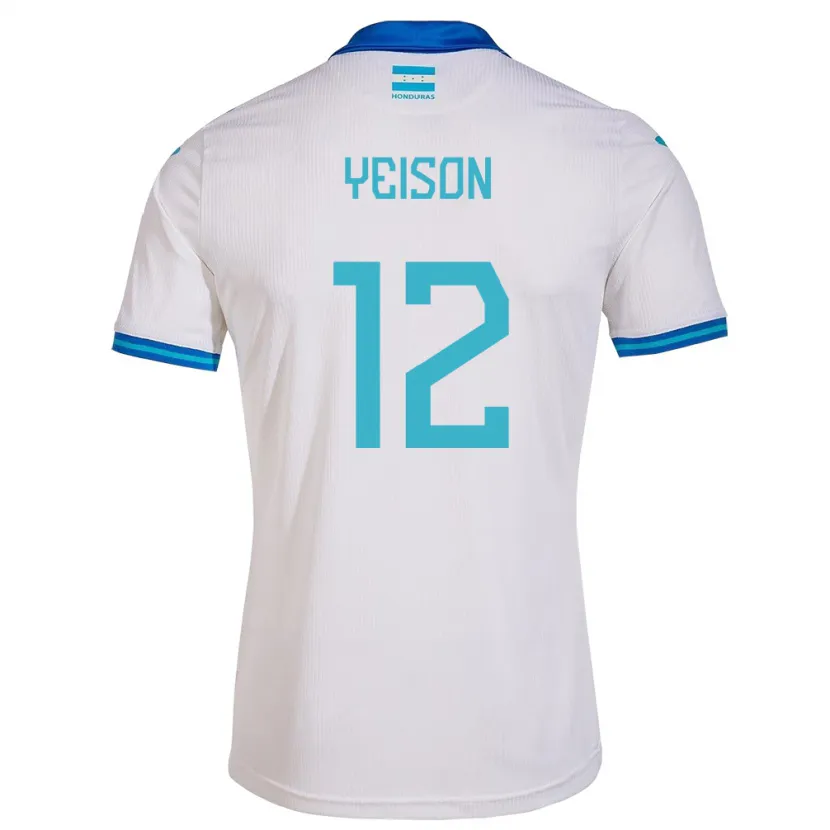 Danxen Herren Honduras Yeison Mejía #12 Weiß Heimtrikot Trikot 24-26 T-Shirt Schweiz