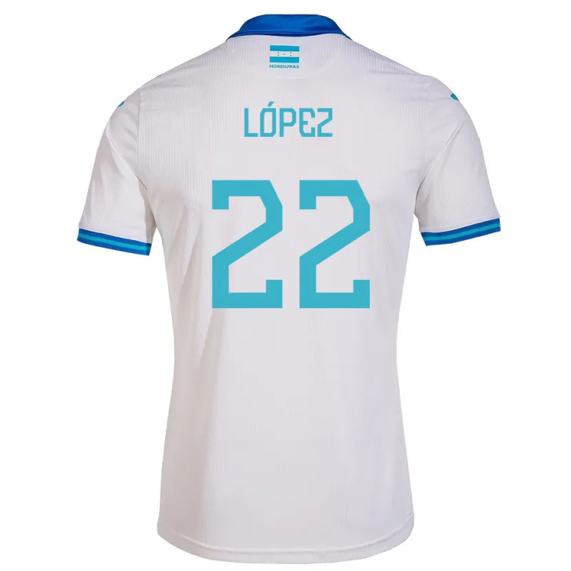 Danxen Herren Honduras Luis López #22 Weiß Heimtrikot Trikot 24-26 T-Shirt Schweiz