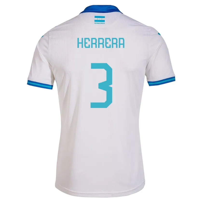 Danxen Herren Honduras David Herrera #3 Weiß Heimtrikot Trikot 24-26 T-Shirt Schweiz