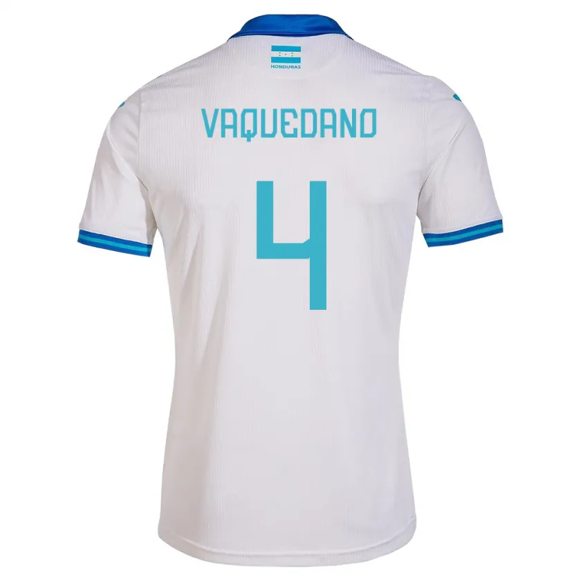 Danxen Herren Honduras Brayan Vaquedano #4 Weiß Heimtrikot Trikot 24-26 T-Shirt Schweiz