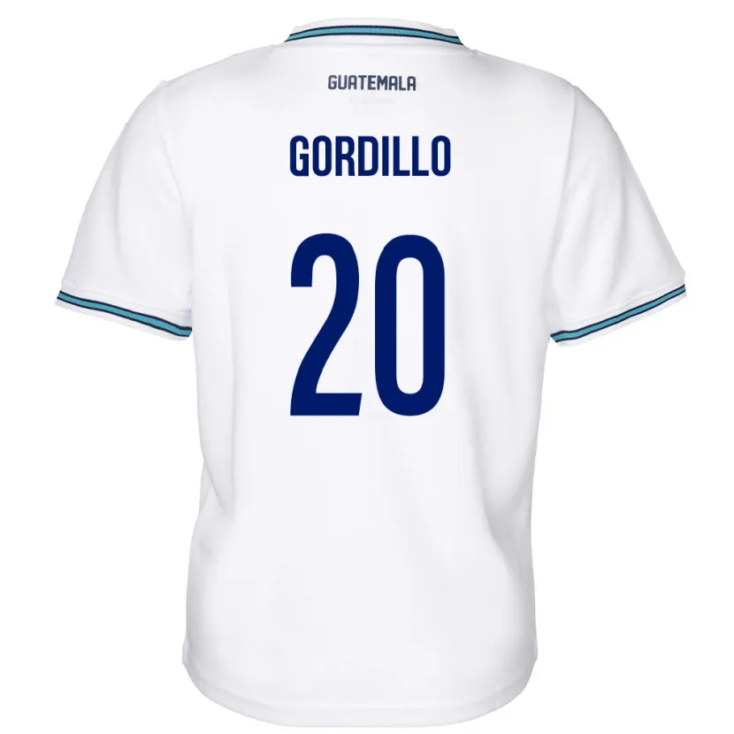 Danxen Herren Guatemala Gerardo Gordillo #20 Weiß Heimtrikot Trikot 24-26 T-Shirt Schweiz
