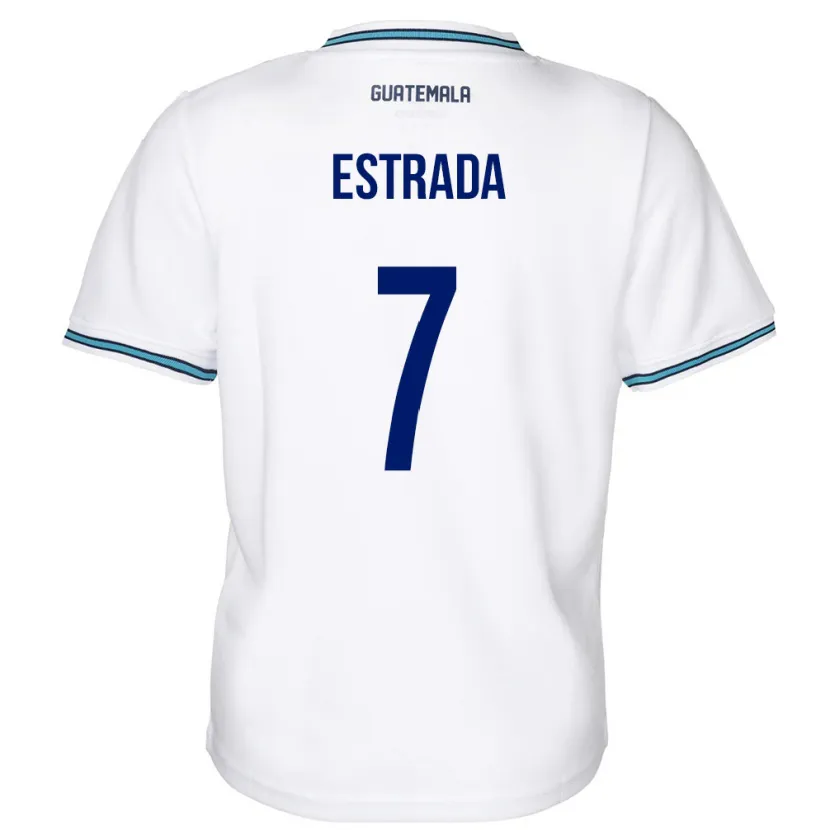 Danxen Herren Guatemala Javier Estrada #7 Weiß Heimtrikot Trikot 24-26 T-Shirt Schweiz