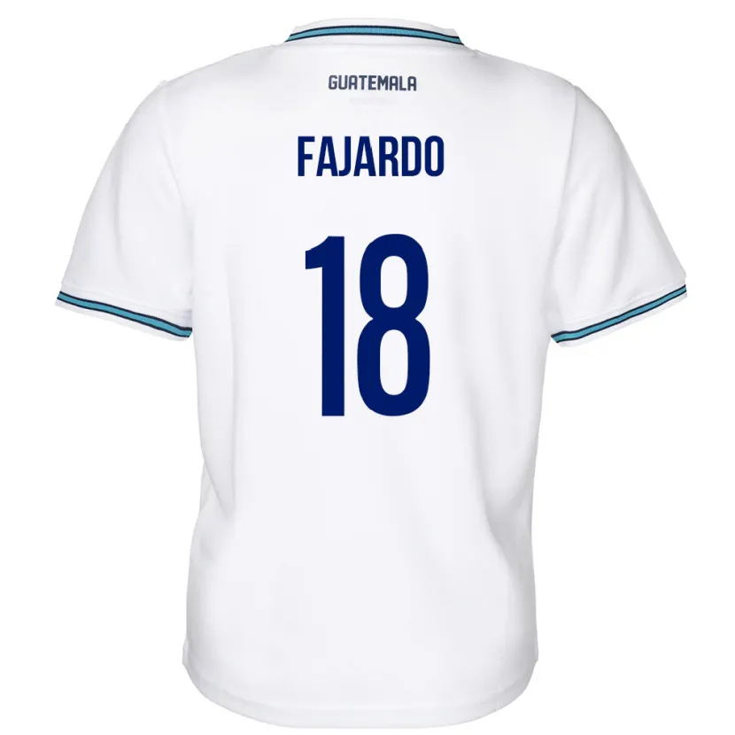 Danxen Herren Guatemala William Fajardo #18 Weiß Heimtrikot Trikot 24-26 T-Shirt Schweiz