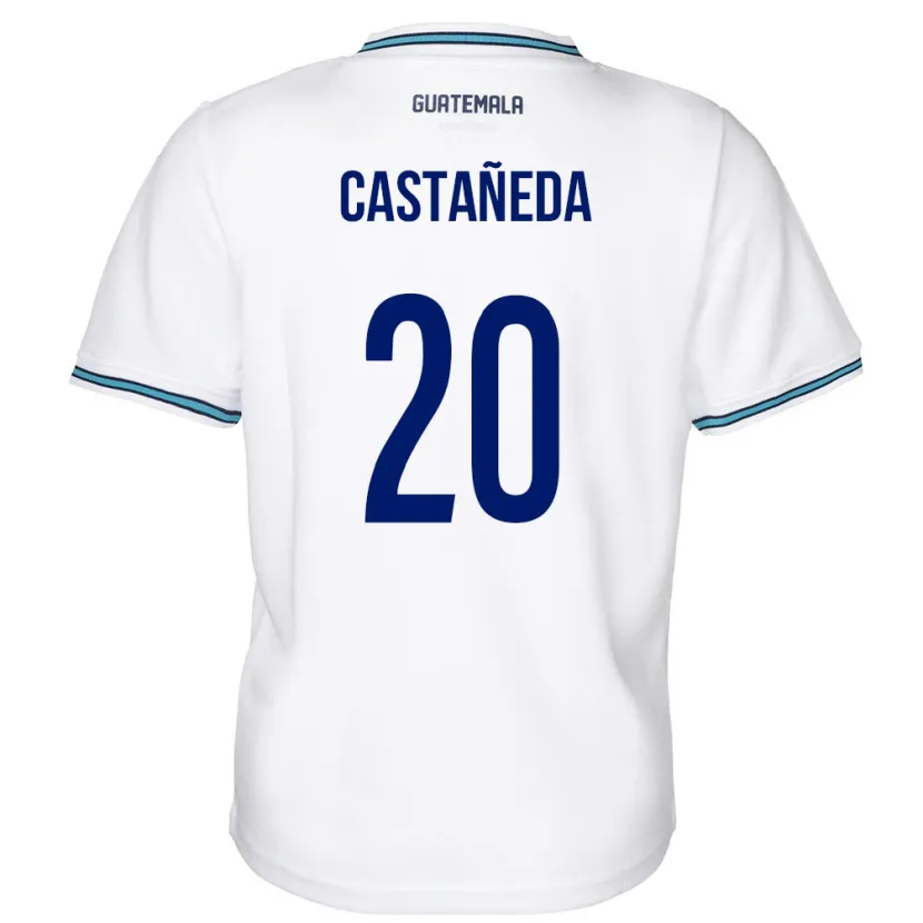 Danxen Herren Guatemala Brayam Castañeda #20 Weiß Heimtrikot Trikot 24-26 T-Shirt Schweiz