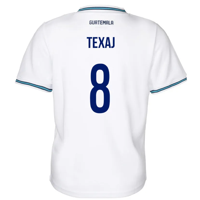 Danxen Herren Guatemala Elisa Texaj #8 Weiß Heimtrikot Trikot 24-26 T-Shirt Schweiz
