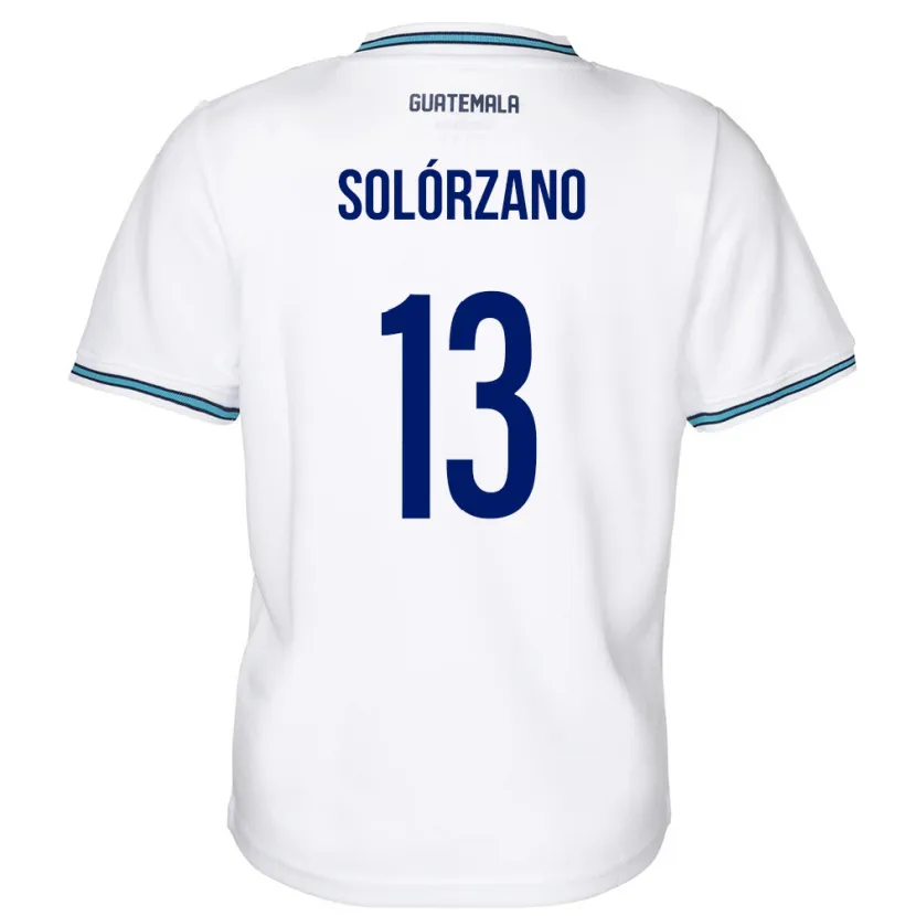 Danxen Herren Guatemala Aisha Solórzano #13 Weiß Heimtrikot Trikot 24-26 T-Shirt Schweiz