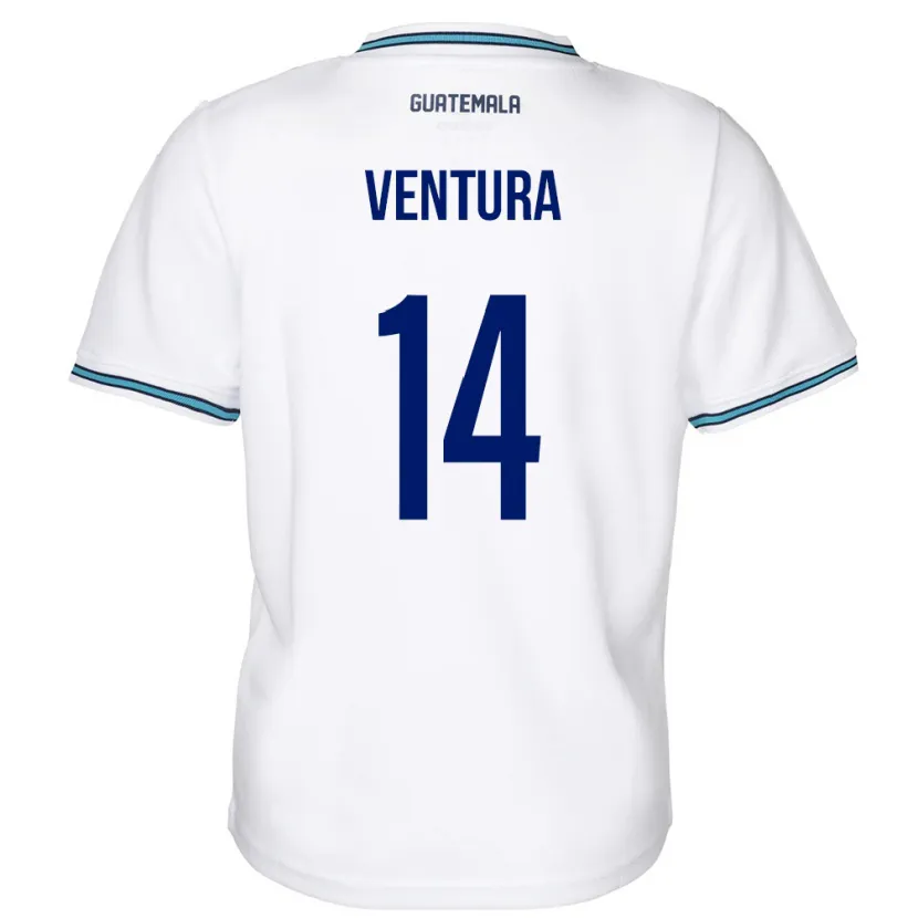 Danxen Herren Guatemala Madelyn Ventura #14 Weiß Heimtrikot Trikot 24-26 T-Shirt Schweiz