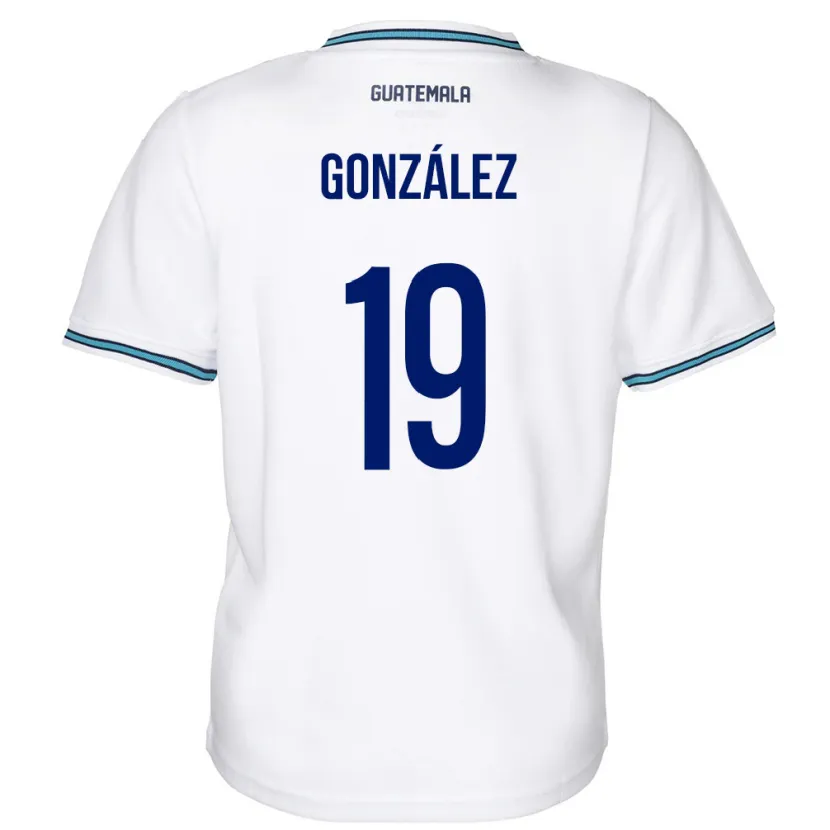 Danxen Herren Guatemala Karen González #19 Weiß Heimtrikot Trikot 24-26 T-Shirt Schweiz