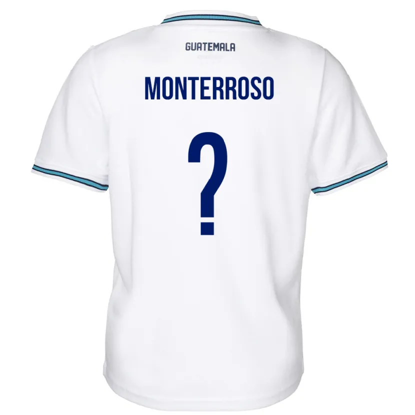 Danxen Herren Guatemala María Monterroso #0 Weiß Heimtrikot Trikot 24-26 T-Shirt Schweiz