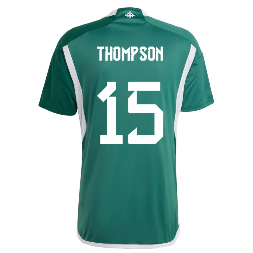 Danxen Herren Nordirland Jordan Thompson #15 Grün Heimtrikot Trikot 24-26 T-Shirt Schweiz